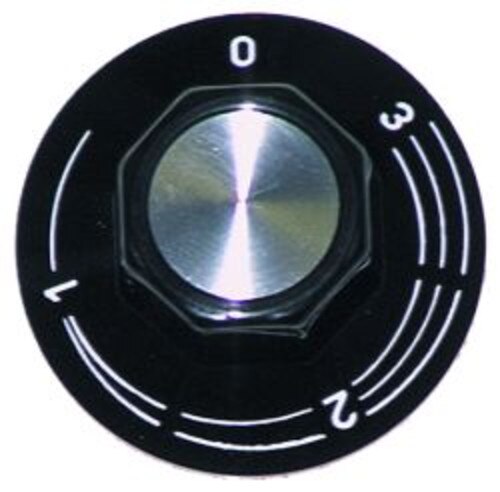Q304894 E.G.O. Black Control Knob (Marking: 0-1-2-3) - 524.010