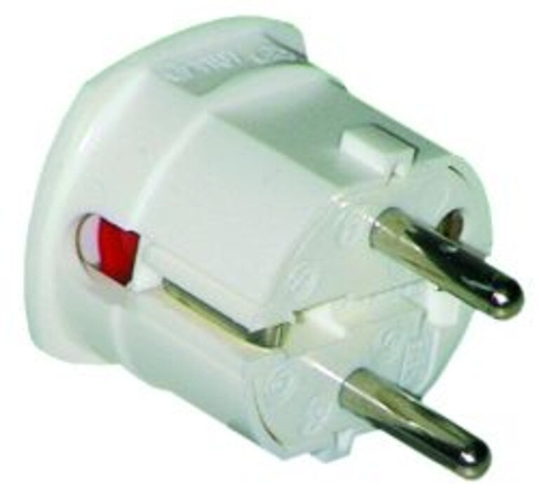 Rectangular Safety Plug Q332297 Safety right angle plug white